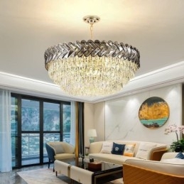 Crystal Pendant Light kultainen kattovalaisin