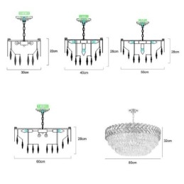 Crystal Pendant Light kultainen kattovalaisin