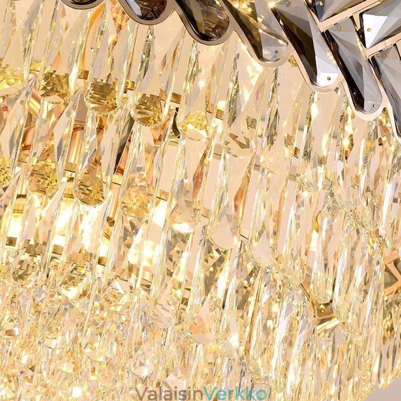 Crystal Pendant Light kultainen kattovalaisin