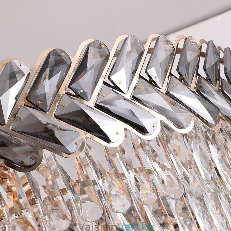 Crystal Pendant Light kultainen kattovalaisin