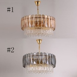 Ylellinen kattovalaisin Crystal Gold kattovalaisin