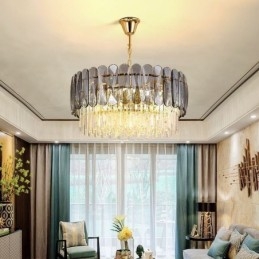 Ylellinen kattovalaisin Crystal Gold kattovalaisin