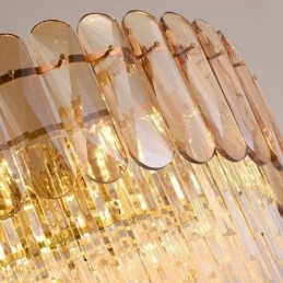 Ylellinen kattovalaisin Crystal Gold kattovalaisin