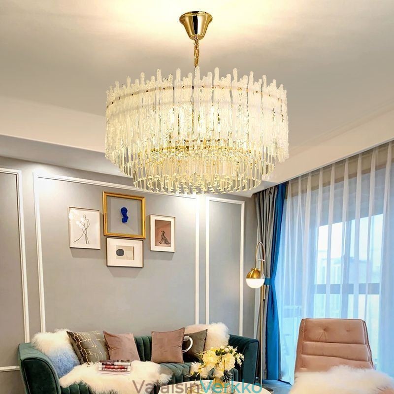 Crystal Pyöreä Coral kattovalaisin riippuvalaisin