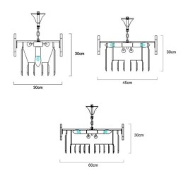 Crystal Pyöreä Coral kattovalaisin riippuvalaisin
