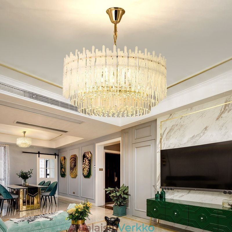 Crystal Pyöreä Coral kattovalaisin riippuvalaisin