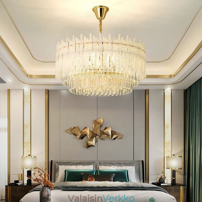 Crystal Pyöreä Coral kattovalaisin riippuvalaisin