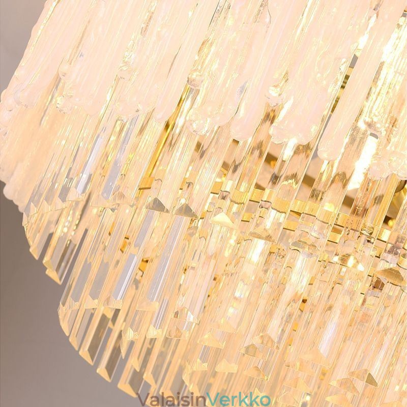 Crystal Pyöreä Coral kattovalaisin riippuvalaisin