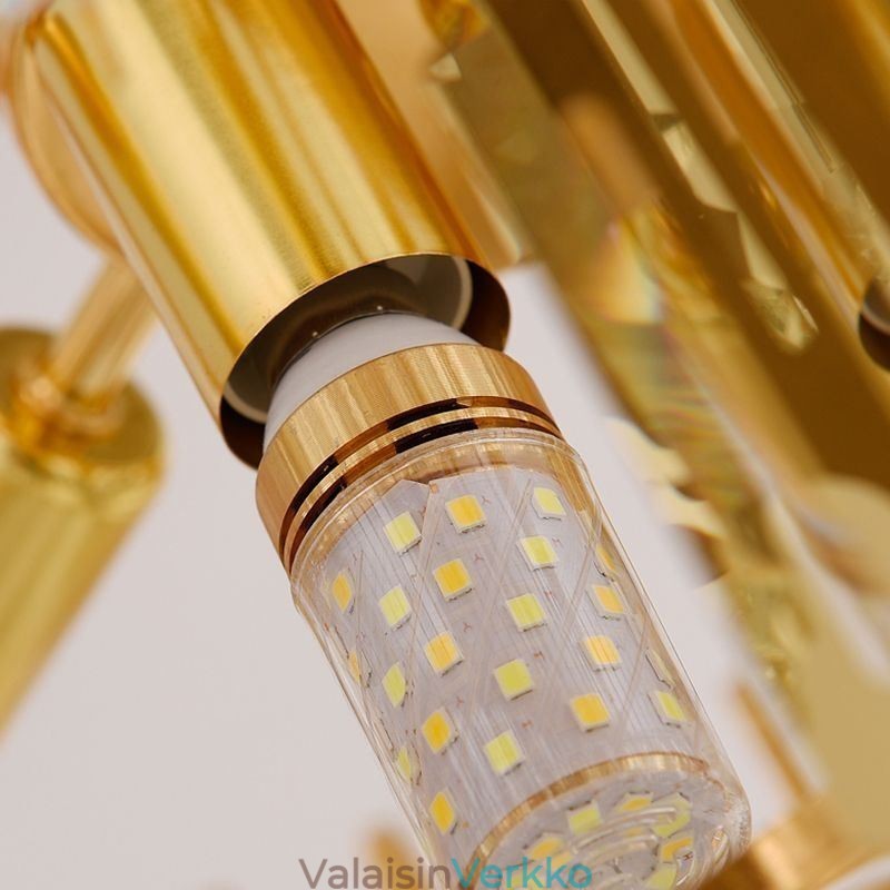 Tyylikäs riippuvalaisin, kristalli pyöreä kattovalaisin