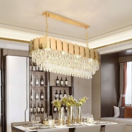 Crystal Pendant Light Ylellinen soikea kattovalaisin
