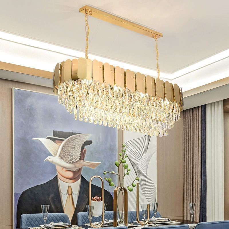 Crystal Pendant Light Ylellinen soikea kattovalaisin