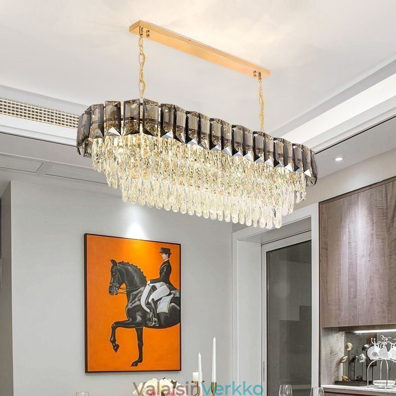 K9 kristalliriippuvalaisin Ylellinen soikea riippuvalaisin