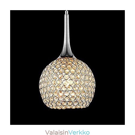 Moderni nykyaikainen kristallikromimetallikattokruunu