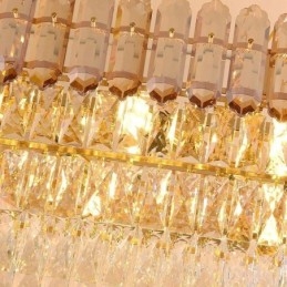 Moderni kristalliriippuvalaisin Ylellinen soikea kattovalaisin
