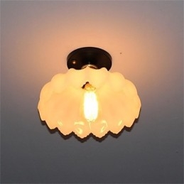 Jäljitelmä Jade Glass Retro 1 Head Lotus kattovalaisin