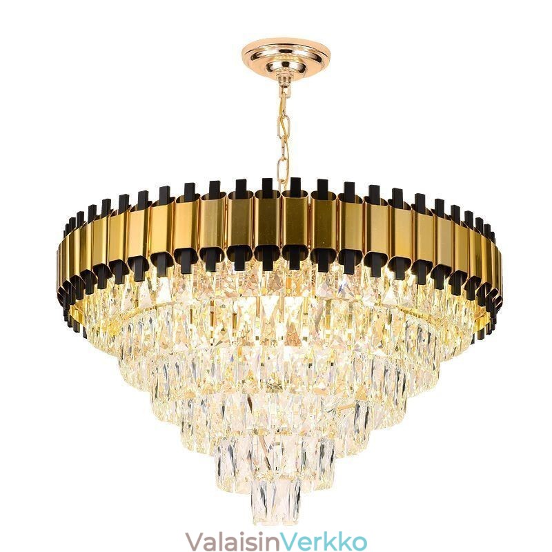 Ylellinen kristalliriippuvalaisin pyöreä kattovalaistus