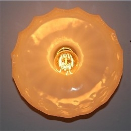 Jäljitelmä Jade Glass Retro 1 Head Lotus kattovalaisin