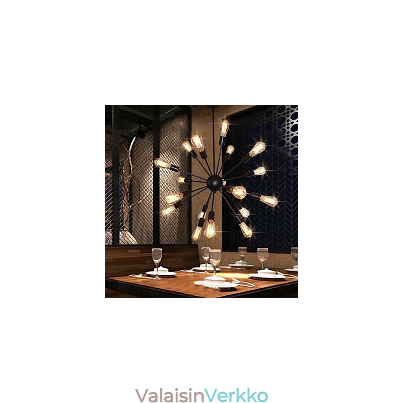 Country Designers antiikki messinki-metallikattokruunu