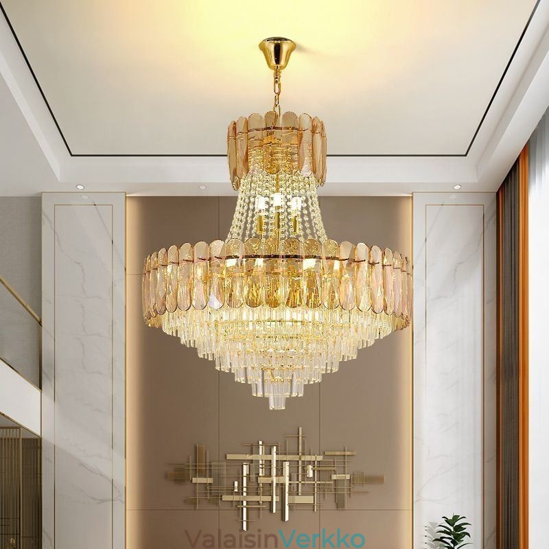 Eurooppalainen kristalliriippuvainen nykyaikainen kattovalaisin