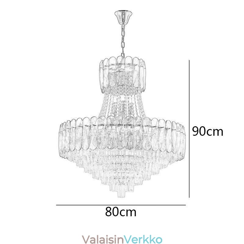 Eurooppalainen kristalliriippuvainen nykyaikainen kattovalaisin