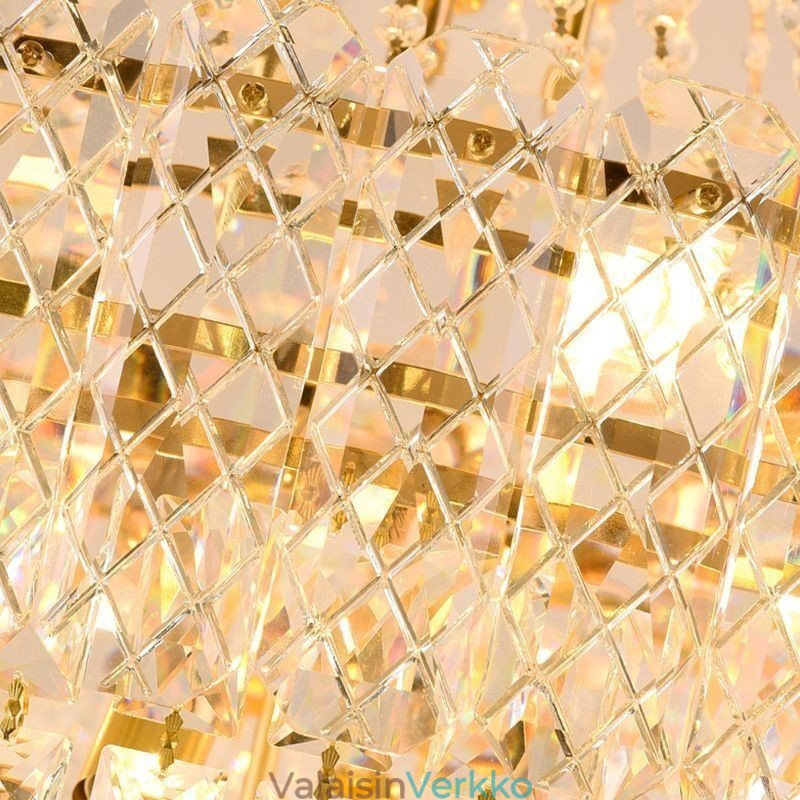 Moderni tyylikäs kristalliriippuvalaisin kartiomainen kattovalaisin