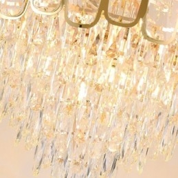 Moderni kristalliriippuvainen pyöreä kattovalaisin