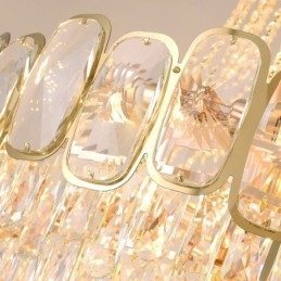 Moderni kristalliriippuvainen pyöreä kattovalaisin