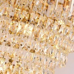 Ylellinen kultainen riippuvalaisin, kristalli kattovalaisin
