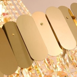 Moderni Crystal Gold K9 riippuva kattovalaisin