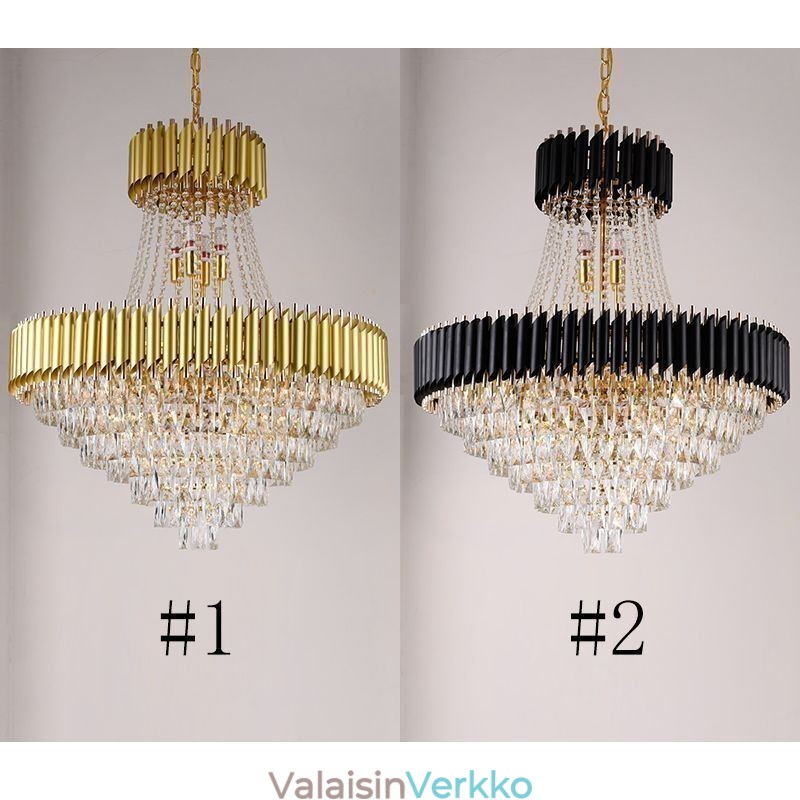 Moderni kristalliriippuvalaisin pyöreä kattovalaisin riippuvalaisin