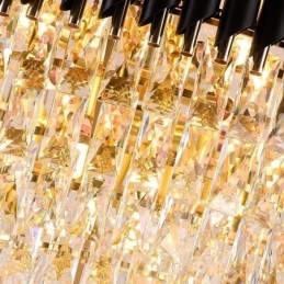 Moderni kristalliriippuvalaisin pyöreä kattovalaisin riippuvalaisin