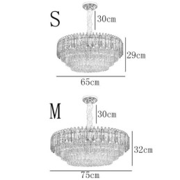 Kristalliriippuvalaisin Ylellinen kattovalaistus 12 16 valoa