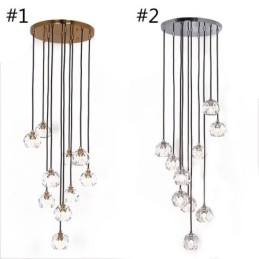 Mordern Crystal -jalkapallopallon muotoiset kattovalaisimet