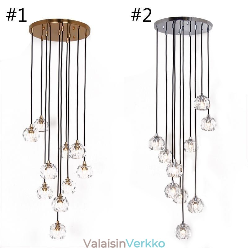 Mordern Crystal -jalkapallopallon muotoiset kattovalaisimet