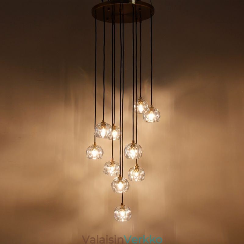 Mordern Crystal -jalkapallopallon muotoiset kattovalaisimet