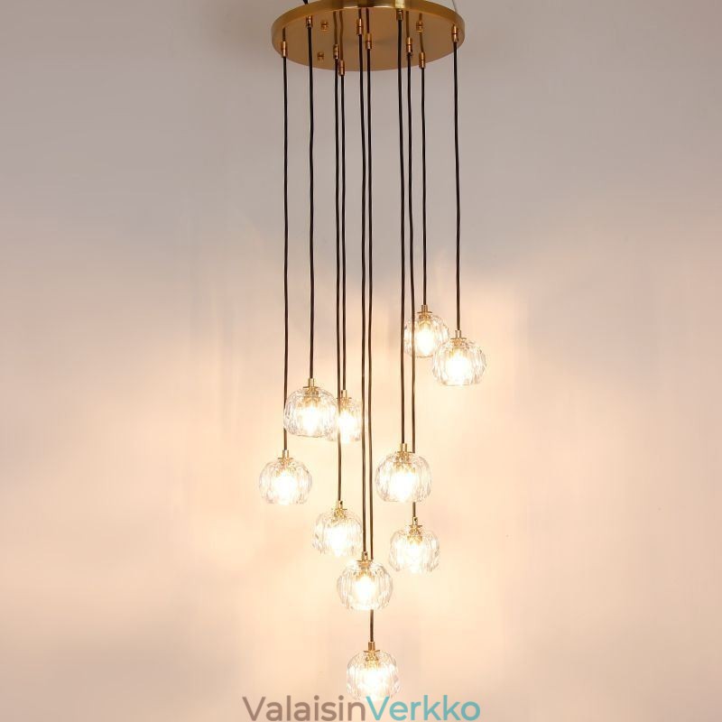 Mordern Crystal -jalkapallopallon muotoiset kattovalaisimet