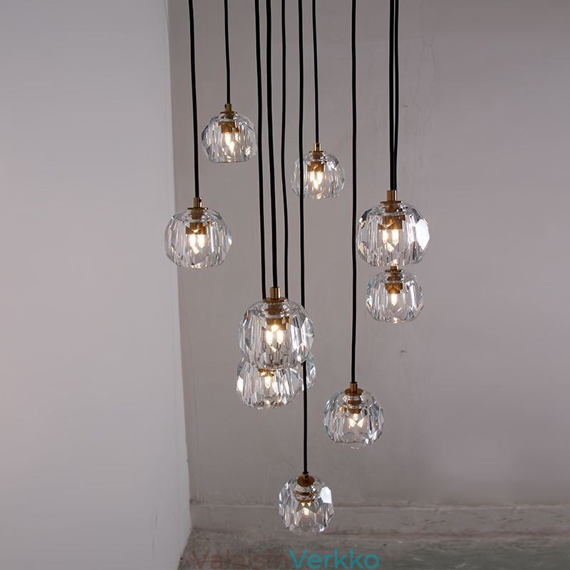 Mordern Crystal -jalkapallopallon muotoiset kattovalaisimet