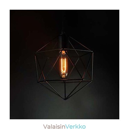 Eurooppalainen vintage-kattokruunu timanttimuotoisena mustana Eurooppalainen vintage-kattokruunu timanttimuotoisena mustana