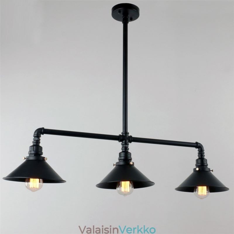 3 Kevyt Retro Industrial Vintage Water Pipe Riipus Valokruunu Country Rustic Style