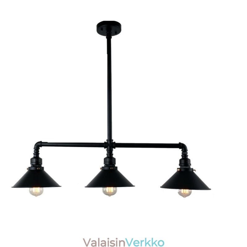 3 Kevyt Retro Industrial Vintage Water Pipe Riipus Valokruunu Country Rustic Style