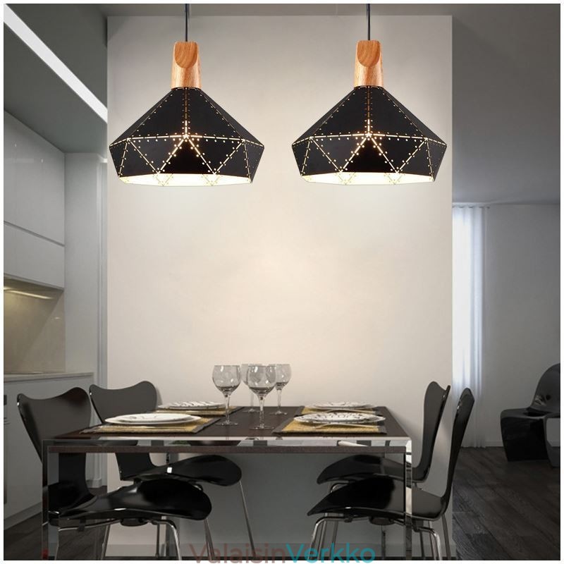 Teollinen retro Vintage riippuva kevyt ontto lampunvarjostin