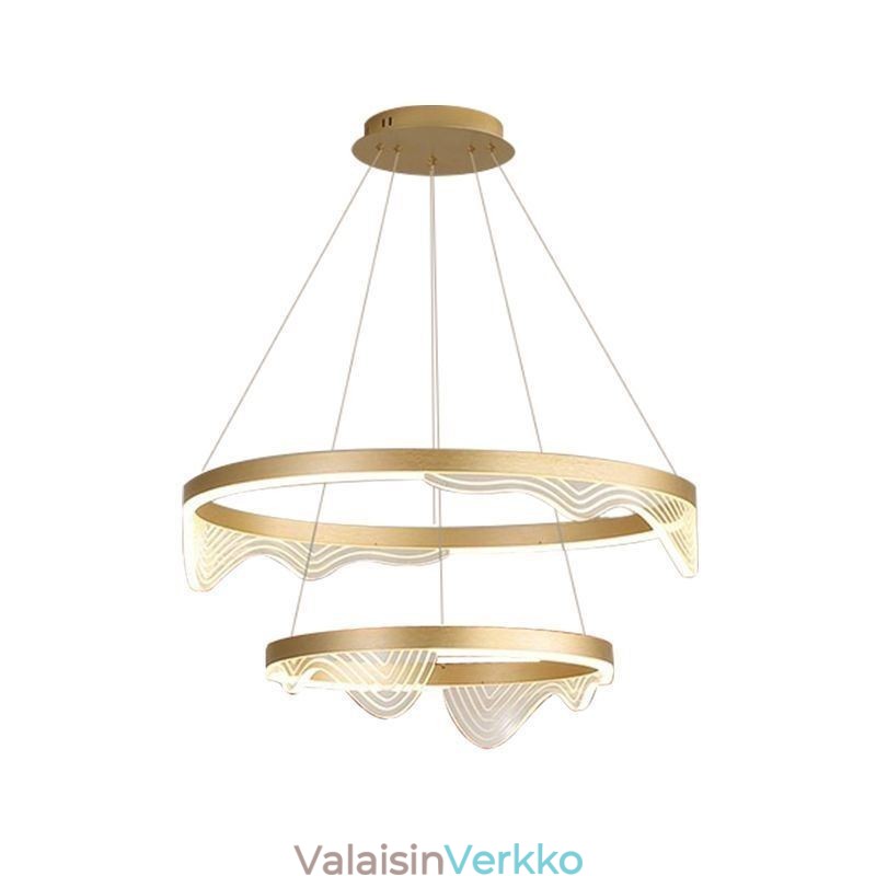 Golden Wave Ripple kattovalaisin 2 valoa