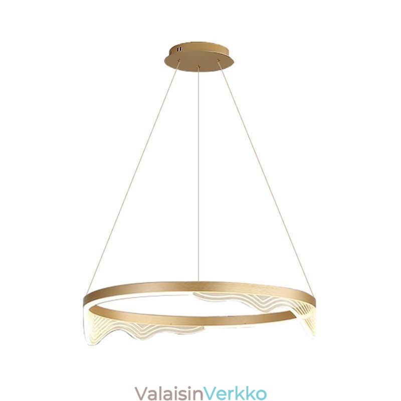 Nordic alumiininen riippuvalaisin Golden Wave Ripple riippuvalaisin