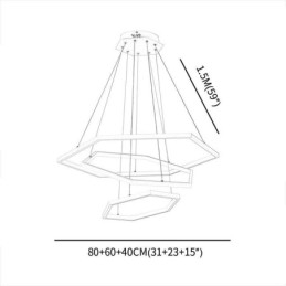 Moderni kuusikulmainen riippuvalaisin riippuvalaisin