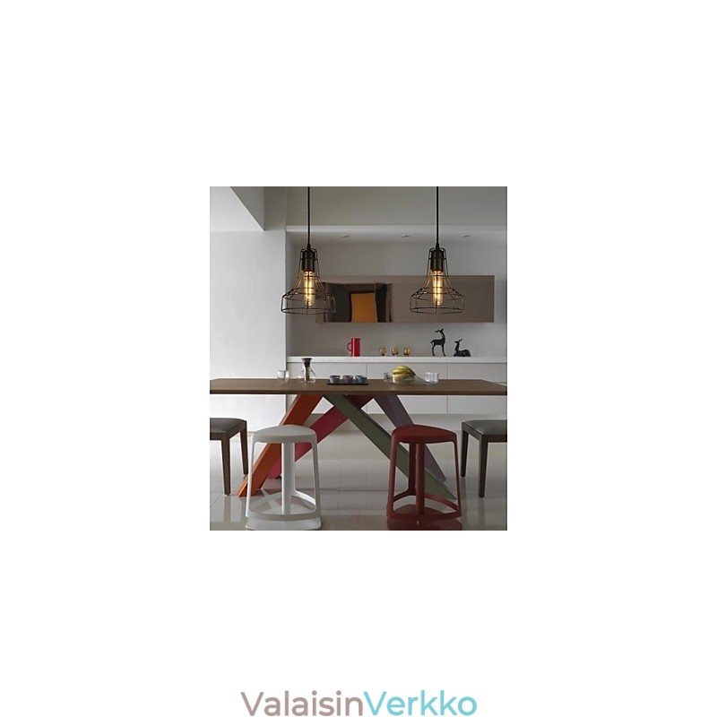 Eurooppa-tyylinen vintage kattokruunu mustalle riippuvalaisimelle