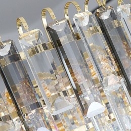 Suorakulmio riippuvalaisin Crystal kattovalaisin