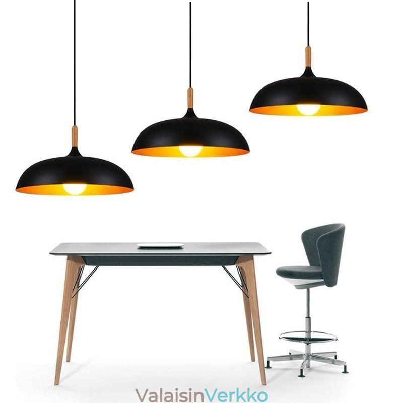 Moderni Riippuvalaisin Minimalistinen Koristevalaisin Musta Valkoinen