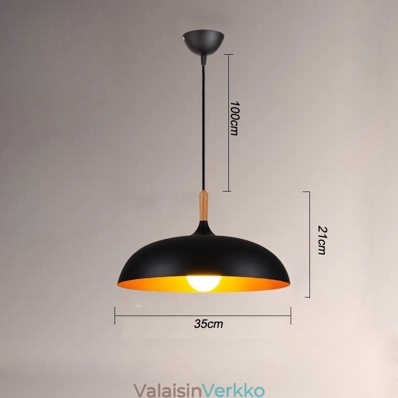 Moderni Riippuvalaisin Minimalistinen Koristevalaisin Musta Valkoinen