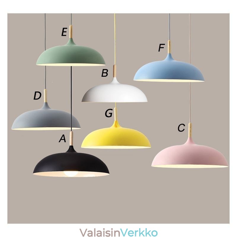 Moderni riippuvalaisin Värikäs Macaron-riippuvalaisin