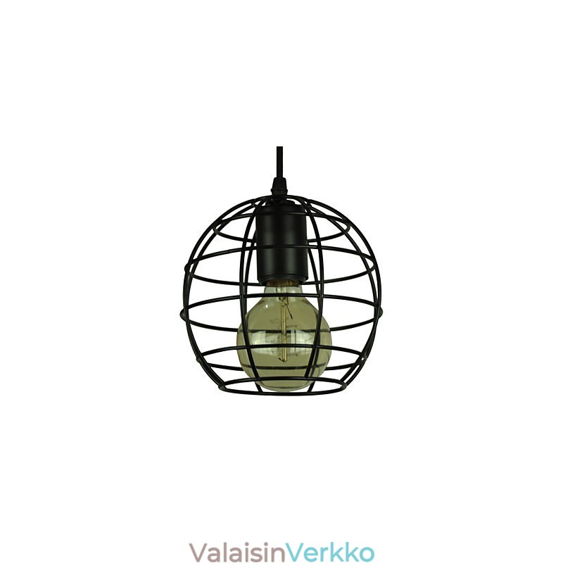 Globe Shape Europe Style vintage kattokruunu mustalle riippuvalaisimelle